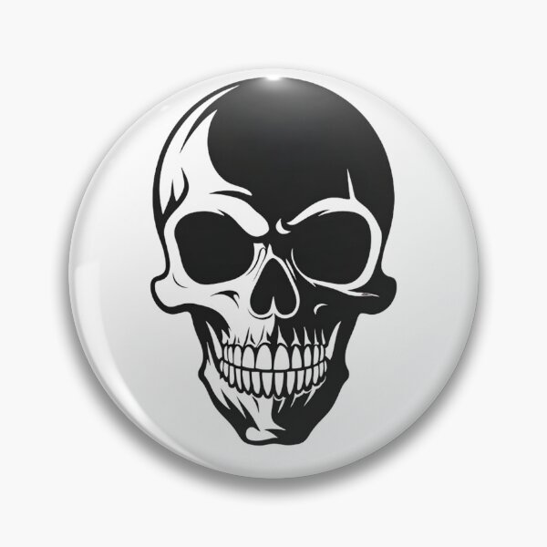 Item preview, Minimal skull logo, sarcastic vibe, dark humor aesthetic, clean vector, designed and sold by hawai3000.