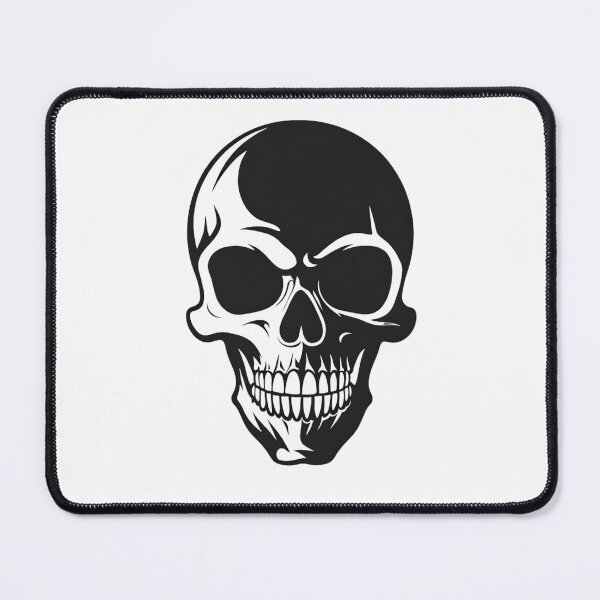 Item preview, Minimal skull logo, sarcastic vibe, dark humor aesthetic, clean vector, designed and sold by hawai3000.