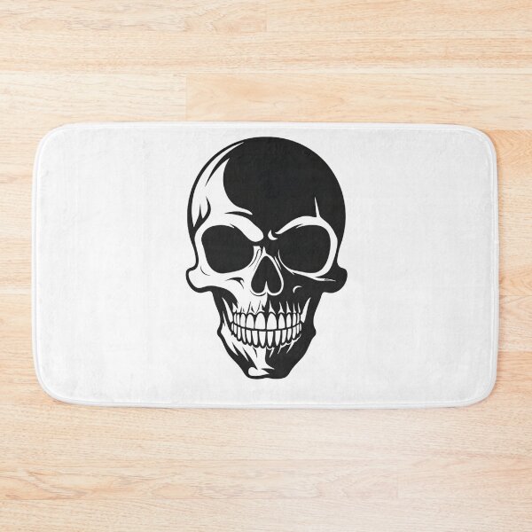 Item preview, Minimal skull logo, sarcastic vibe, dark humor aesthetic, clean vector, designed and sold by hawai3000.
