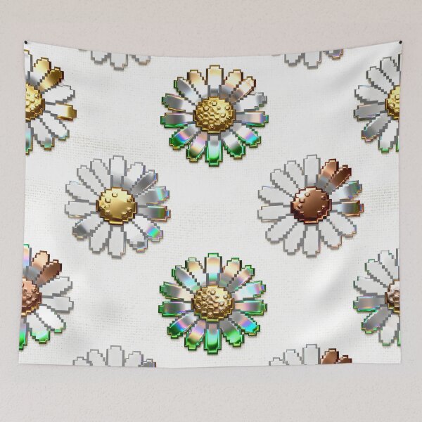 Item preview, A colorful pattern of flowers on a white background designed and sold by Creative88Art.