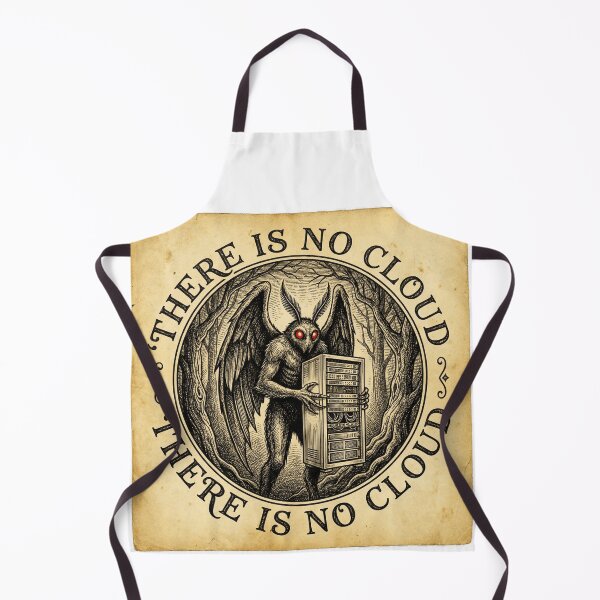 Item preview, There Is No Cloud Just Someone Elses Computer Mothman designed and sold by Retro Mood Co.