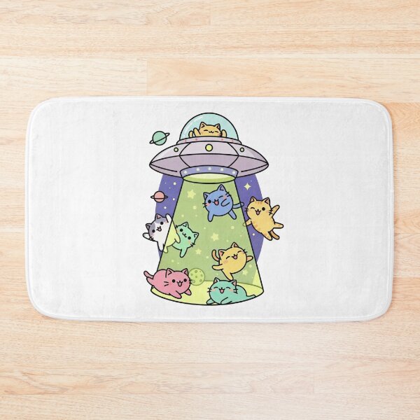 Item preview, Cute UFO Cat Sticker – Kawaii Space Cats Cartoon Illustration for Cat LoversCute UFO Cat Sticker – Kawaii Space Cats Cartoon Illustration for Cat Lovers designed and sold by Timegraf.
