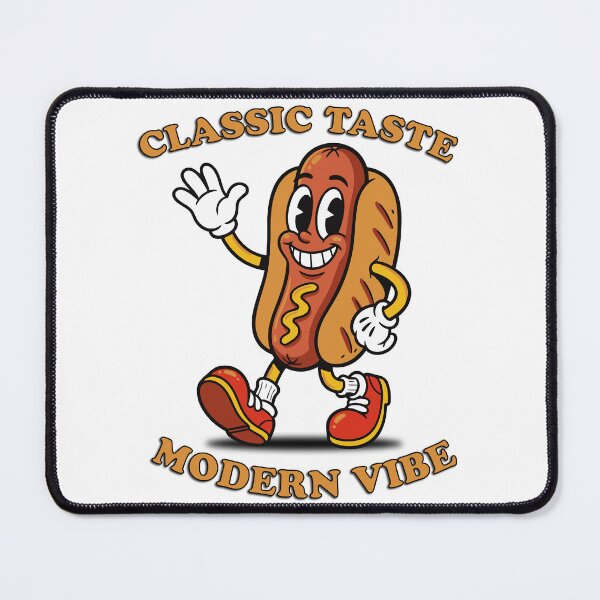 Item preview, Classic Taste, Modern Vibe - Retro Hotdog Mascots designed and sold by KozbiDesign.