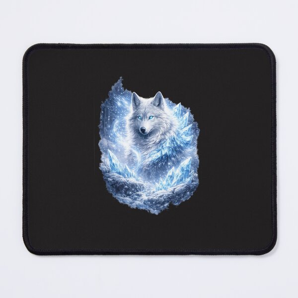 Item preview, Ice Wolf – Frozen Spirit Wolf Art, Blue Wolf Design, Mystical Animal Art | GeoWild Designs designed and sold by GeoWild Designs.