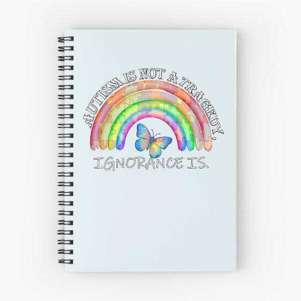 Item preview, Autism Is Not A Tragedy Ignorance Is – Rainbow Butterfly Awareness designed and sold by tamdevo1.