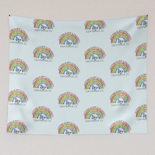 Item preview, Autism Is Not A Tragedy Ignorance Is – Rainbow Butterfly Awareness designed and sold by tamdevo1.