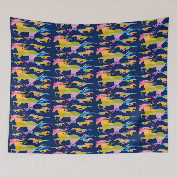 Item preview, Vibrantly Colorful Running Horse Design designed and sold by kristalcurt.