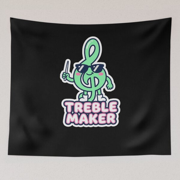 Item preview, Treble Maker Music Clef Funny Musician Pun designed and sold by snowry.