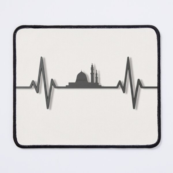 Item preview, Madinah Heartbeat – Al Masjid An Nabawi Islamic Skyline Design designed and sold by D-Islamic.