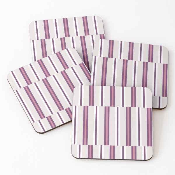 Item preview, Modern Mauve and Plum Geometric Stripe designed and sold by AOCollections.