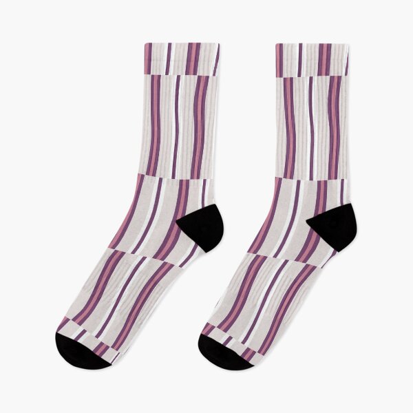 Item preview, Modern Mauve and Plum Geometric Stripe designed and sold by AOCollections.
