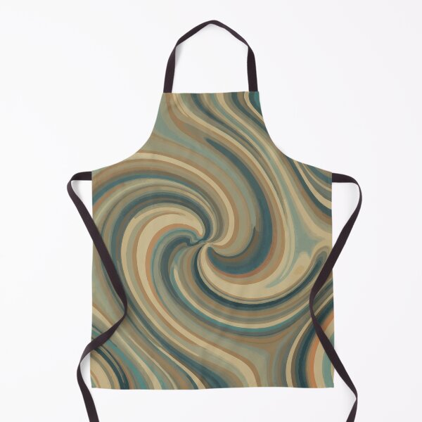Item preview, Retro Earth Tone Liquid Swirl Pattern – Vintage Abstract Marble Waves Design designed and sold by RidaSalArt.
