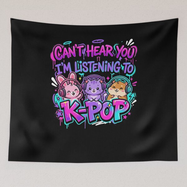 Item preview, Can't Hear You K-Pop Music Lover Animals designed and sold by snowry.