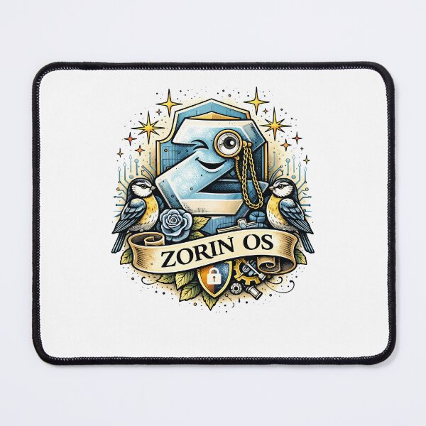 Item preview, Zorin OS (Vintage Tattoo) designed and sold by Fakecactus Designs.