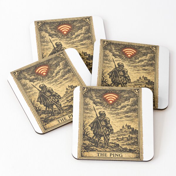 Item preview, The Ping Vintage Tarot Card Funny IT Network Engineer designed and sold by Retro Mood Co.