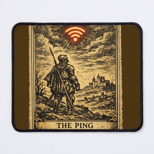 Item preview, The Ping Vintage Tarot Card Funny IT Network Engineer designed and sold by Retro Mood Co.
