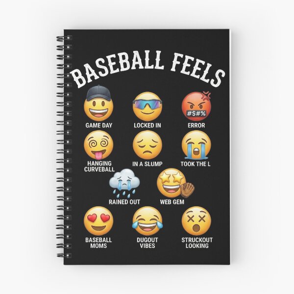 Item preview, Funny Baseball Feels Emoji Mood Chart designed and sold by VGAfanatic.