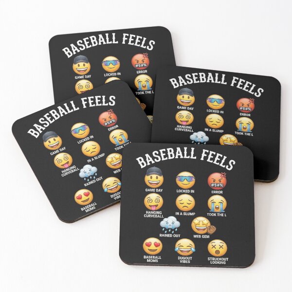 Item preview, Funny Baseball Feels Emoji Mood Chart designed and sold by VGAfanatic.