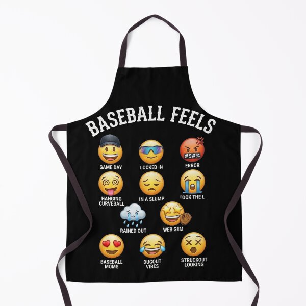 Item preview, Funny Baseball Feels Emoji Mood Chart designed and sold by VGAfanatic.