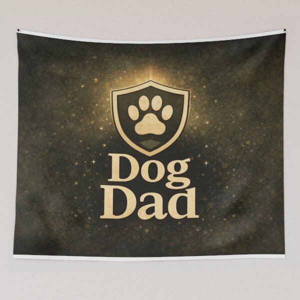 Item preview, Dog Dad Paw Badge Minimalist Pet Lover Design designed and sold by CLOUTKULT.
