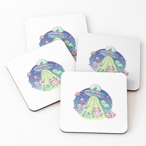 Item preview, Cute UFO Cat Sticker – Kawaii Space Cats Cartoon Illustration for Cat LoversCute UFO Cat Sticker – Kawaii Space Cats Cartoon Illustration for Cat Lovers designed and sold by Timegraf.