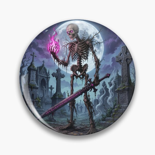 Item preview, Skeleton Warrior - Graveyard Fantasy Art designed and sold by Lucid Dream Pixel.