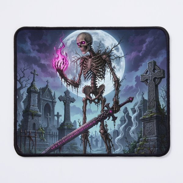 Item preview, Skeleton Warrior - Graveyard Fantasy Art designed and sold by Lucid Dream Pixel.
