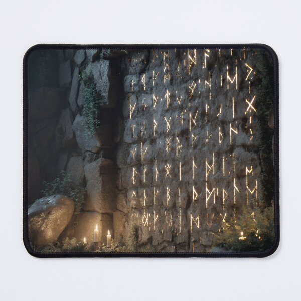 Item preview, Enchanted Glowing Rune Wall in Ancient Ruins designed and sold by EK-World.