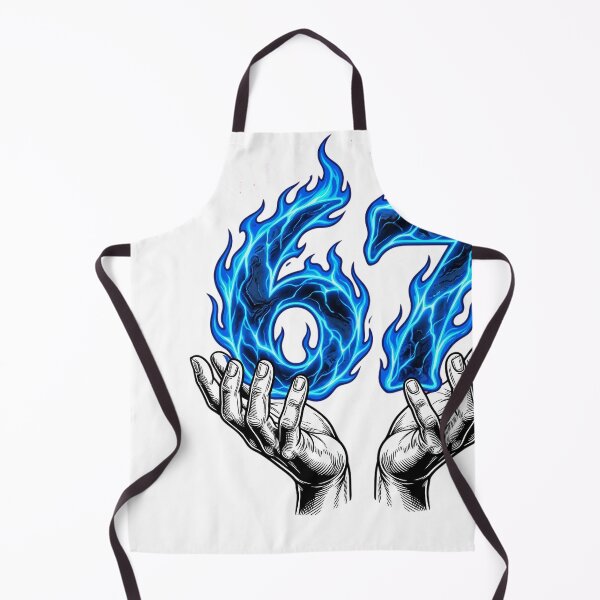 Item preview, I WAS NOW I'M 67 Blue Flames Age Milestone designed and sold by JMDesignHub.