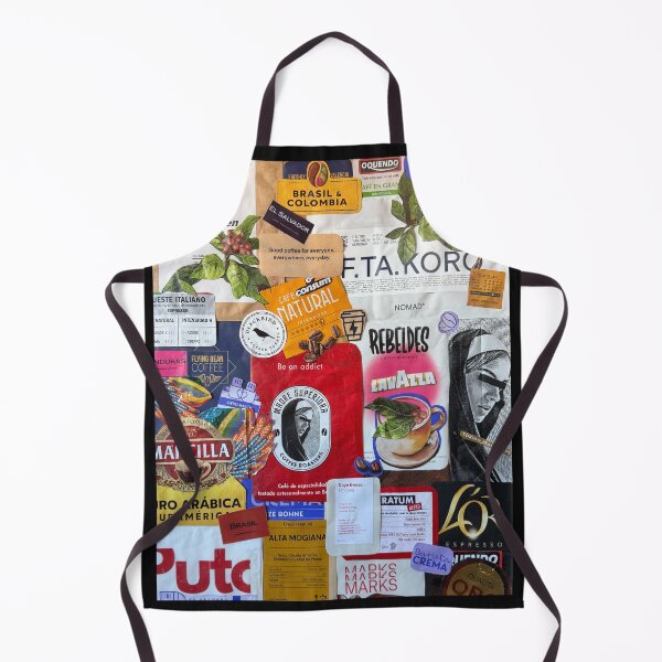 Item preview, Vintage Coffee Bag Label Collage Art designed and sold by Aesthetic-Bits.