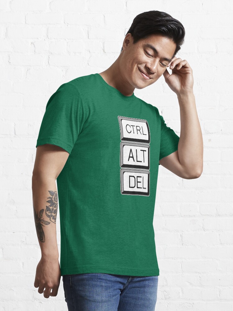 Alternate view of Control Alt Delete Computer User Art Essential T-Shirt