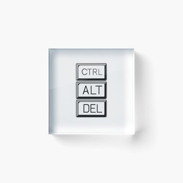 Item preview, Control Alt Delete Computer User Art designed and sold by Rightbrainwoman.