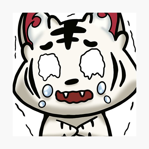 Item preview, Whjte Tiger Chibi Cry designed and sold by Design-Digitals.