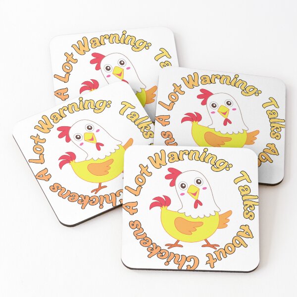Item preview, Warning: Talks About Chickens A Lot – Funny Chicken Lover Gift, Backyard Poultry Humor Design for Chicken Moms & Farmers designed and sold by Anasalseady.