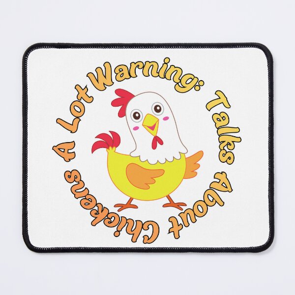 Item preview, Warning: Talks About Chickens A Lot – Funny Chicken Lover Gift, Backyard Poultry Humor Design for Chicken Moms & Farmers designed and sold by Anasalseady.
