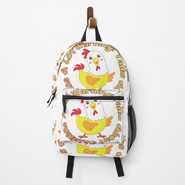 Item preview, Warning: Talks About Chickens A Lot – Funny Chicken Lover Gift, Backyard Poultry Humor Design for Chicken Moms & Farmers designed and sold by Anasalseady.