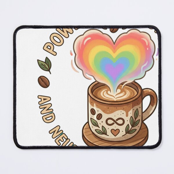 Item preview, Powered By Coffee Neurodiversity Advocacy designed and sold by JMDesignHub.