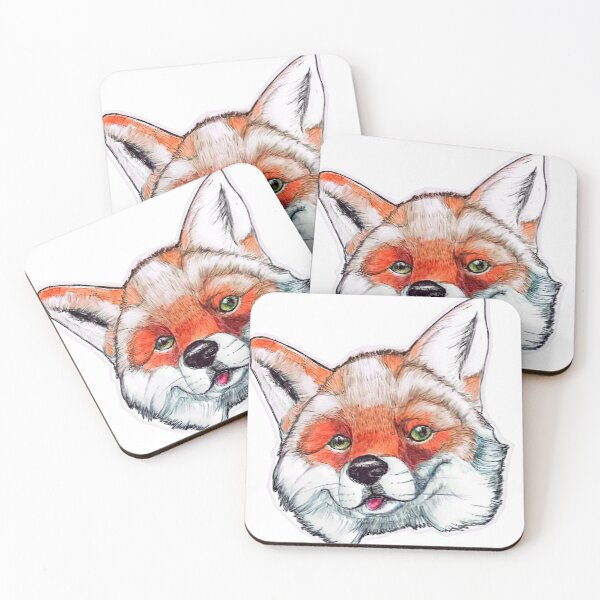 Item preview, Wunky Fox Sticker designed and sold by Kidd Vicious .