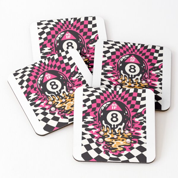 Item preview, As If Melting 8 Ball Trippy Y2K Checkerboard designed and sold by Natureframe Studio.
