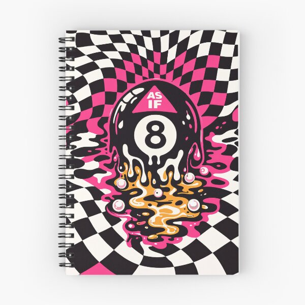 Item preview, As If Melting 8 Ball Trippy Y2K Checkerboard designed and sold by Natureframe Studio.