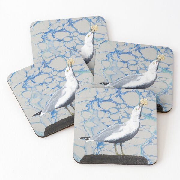 Item preview, Triumphant Snack Thief - Ring-billed Gull designed and sold by Magpie's Miscellany.