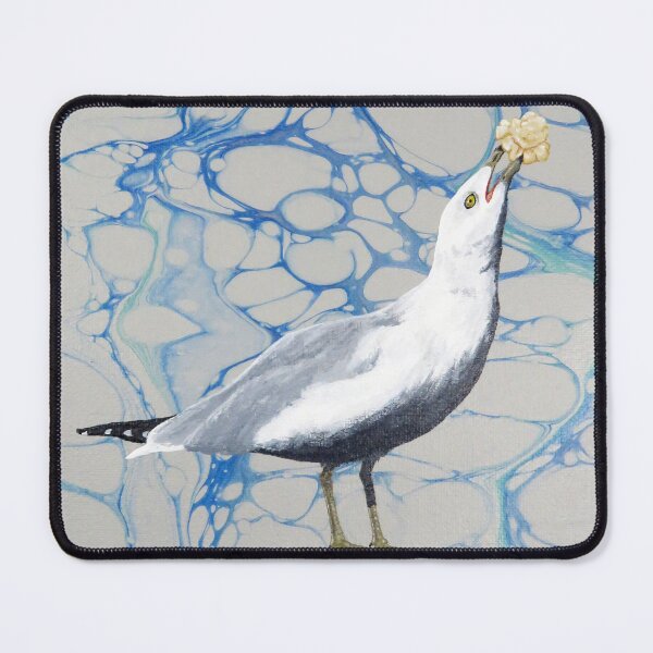 Item preview, Triumphant Snack Thief - Ring-billed Gull designed and sold by Magpie's Miscellany.