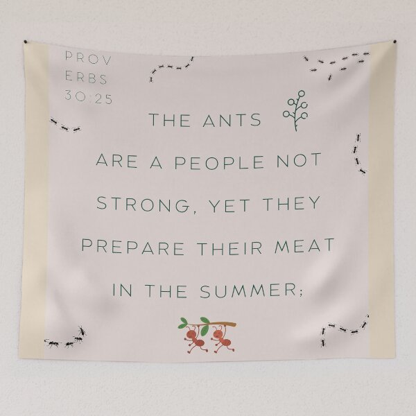 Item preview, Proverbs 30:25 designed and sold by Undonemadenew.