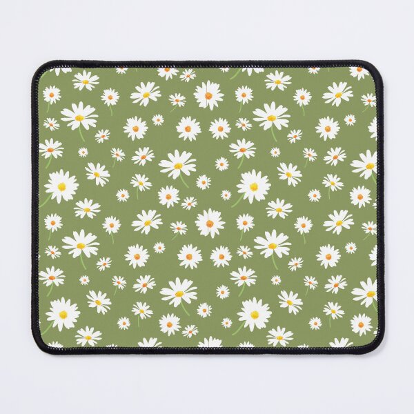 Item preview, White Daisy Pattern With Sage Background designed and sold by tronictees.