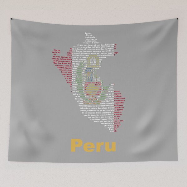Item preview, Peru Anthem Map and Flag – Andean Spirit and National Heritage designed and sold by JR78.