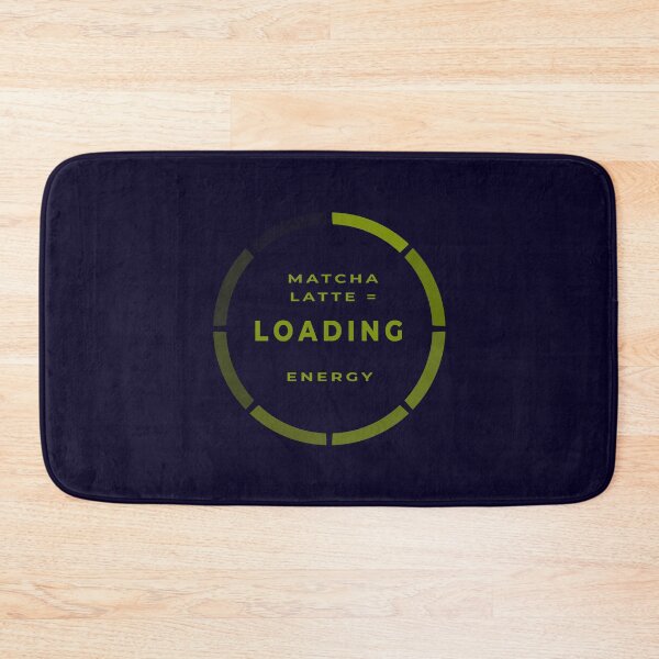 Item preview, Matcha Latte loading energy – nerd & programmer typography design designed and sold by unique art and design.
