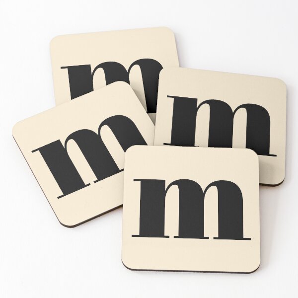 Item preview, Letter M Monogram Phone Case Aesthetic Gift for Her, Elegant Script Letter M Blanket Cozy Gift for Mom, Letter M Monogram Journal Graduation Gift for Girls, Minimalist Letter M Pillow Home Decor  designed and sold by Noe Mill.