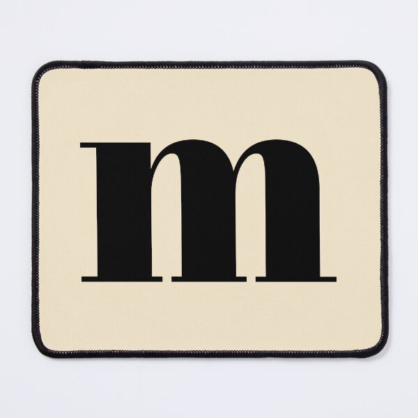 Item preview, Letter M Monogram Phone Case Aesthetic Gift for Her, Elegant Script Letter M Blanket Cozy Gift for Mom, Letter M Monogram Journal Graduation Gift for Girls, Minimalist Letter M Pillow Home Decor  designed and sold by Noe Mill.