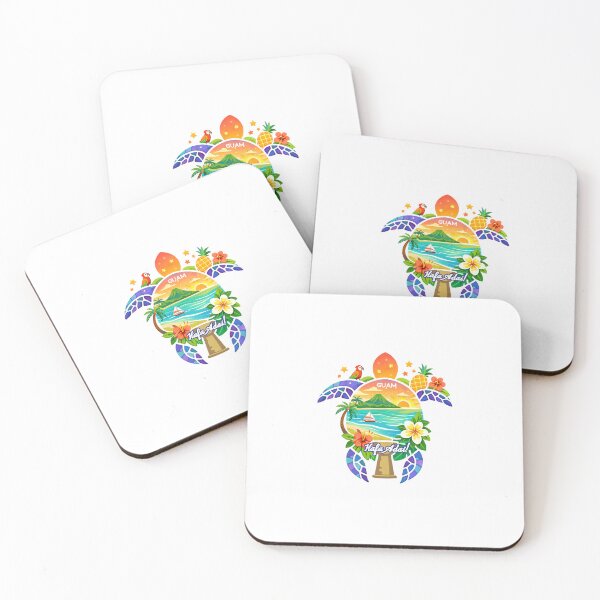 Item preview, I Love Guam Hafa Adai Turtle Tropical Colorful Art designed and sold by cherrylimportfolio.