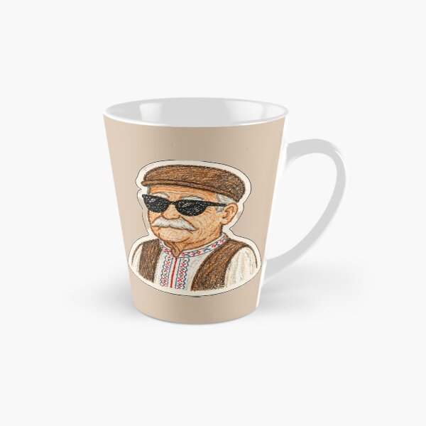 Item preview, Sticker Bunicul Cool cu Ochelari – Design Tradițional Românesc Amuzant designed and sold by randomdesignsnearme.
